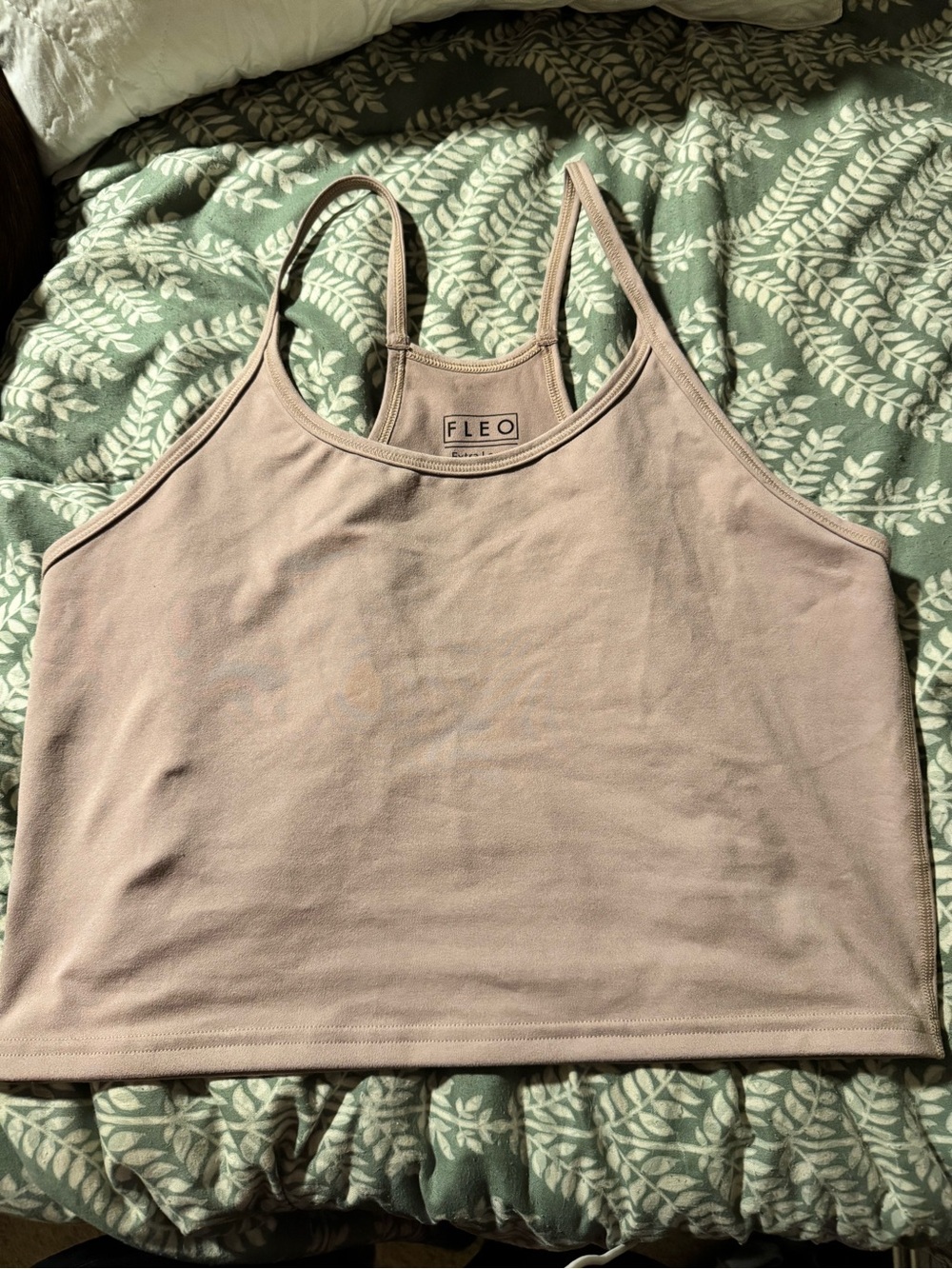 Fleo Neutral Blush Everyday Cropped Tank